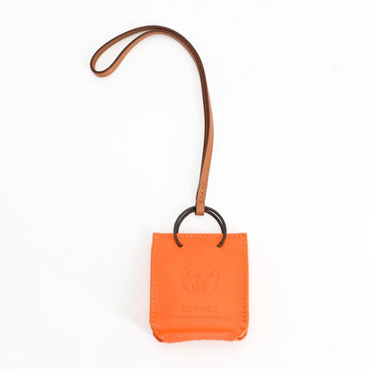 Hermes Charm Sac Orange Keychain
