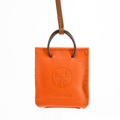 Hermes Charm Sac Orange Keychain