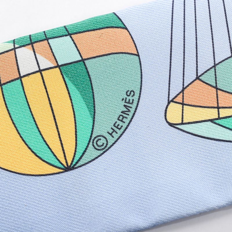 Hermes Scarf Twilly Scarves Blue