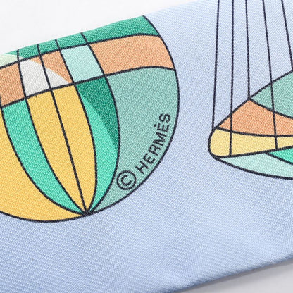Hermes Scarf Twilly Scarves Blue