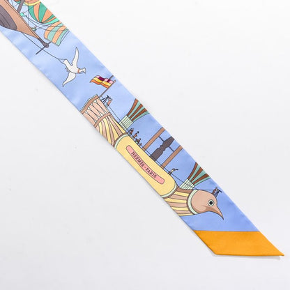 Hermes Scarf Twilly Scarves Blue