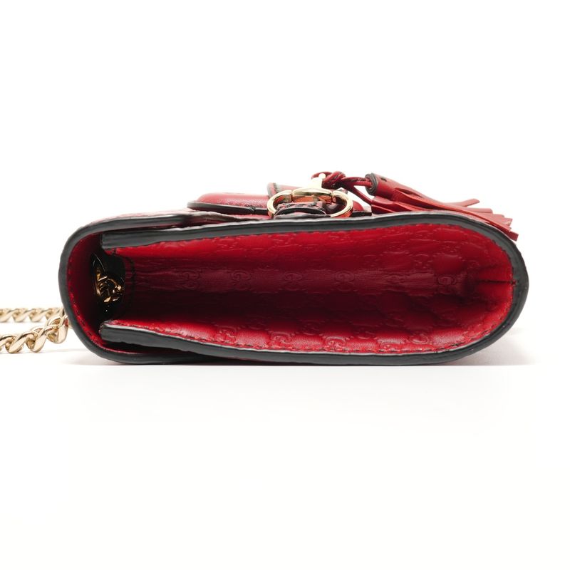Gucci Shoulder Bag Micro GG Guccissima Chain Emily