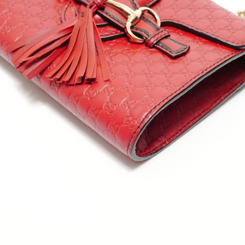 Gucci Shoulder Bag Micro GG Guccissima Chain Emily