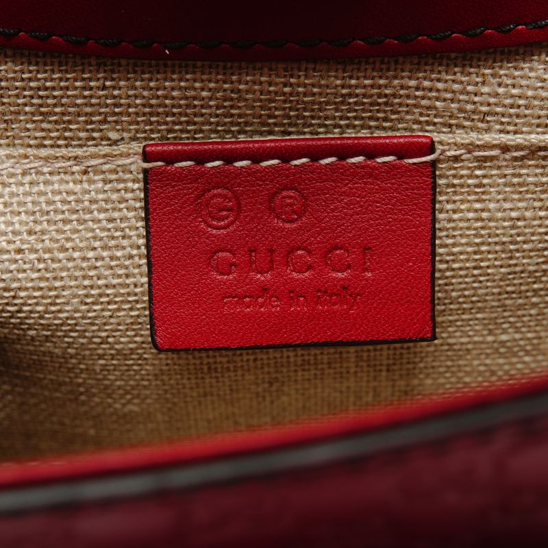 Gucci Shoulder Bag Micro GG Guccissima Chain Emily