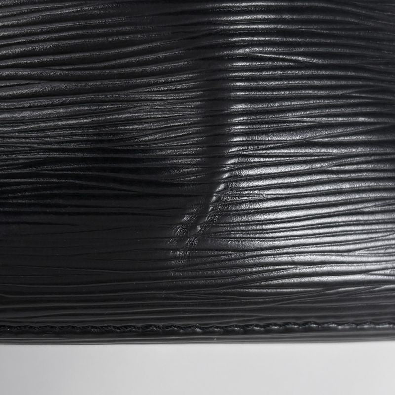 Louis Vuitton Petit Noir Shoulder Drawstring Bag Epi Black