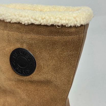 Hermes Short Boots Lava Sole Shoe Tsuye Dobra Brown