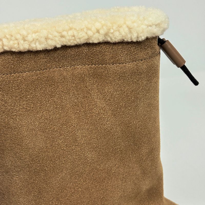 Hermes Short Boots Lava Sole Shoe Tsuye Dobra Brown