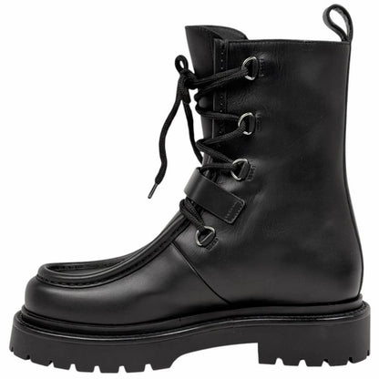 Hermes Land Notch Driver Sole Shoes Short Boots Leather Black
