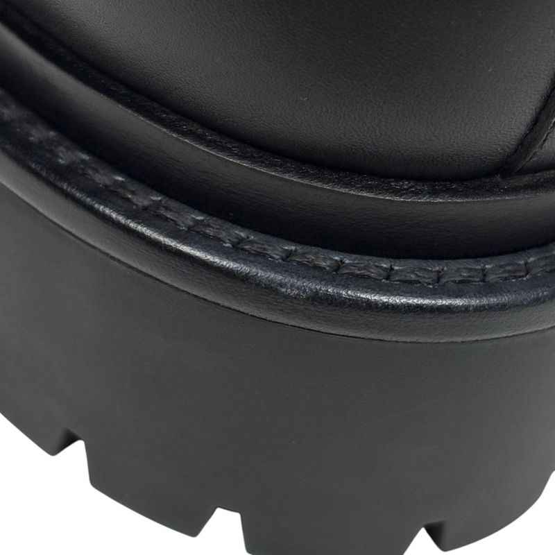 Hermes Land Notch Driver Sole Shoes Short Boots Leather Black