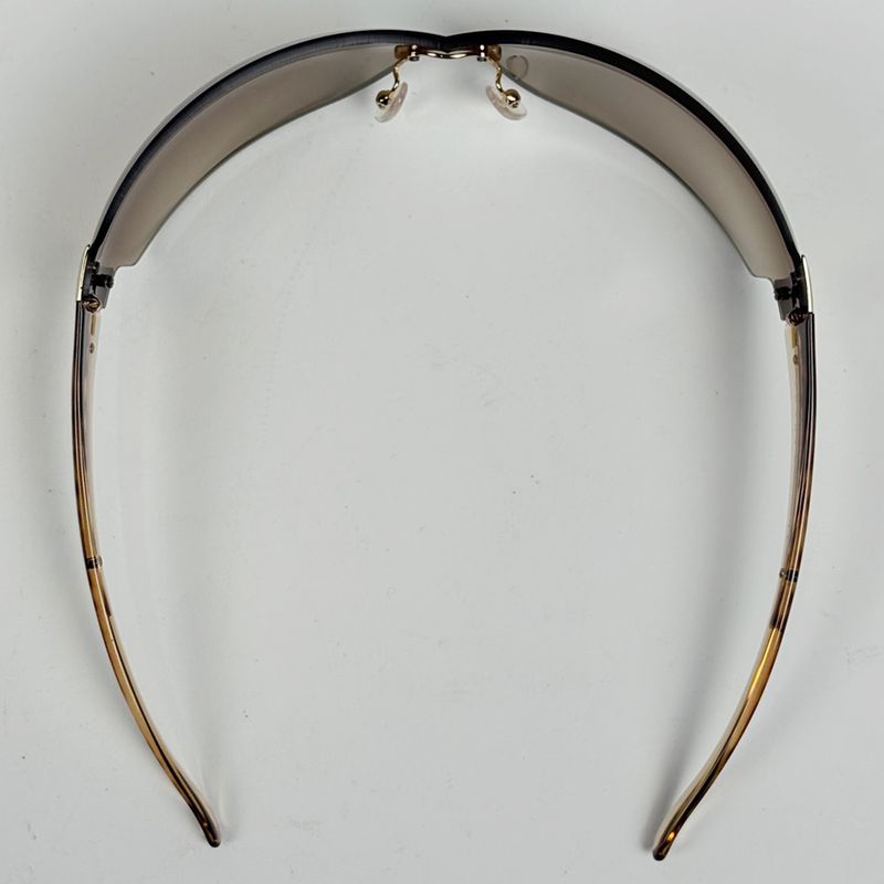 Prada Logo Sunglasses Eyewear Gradient Plastic Brown