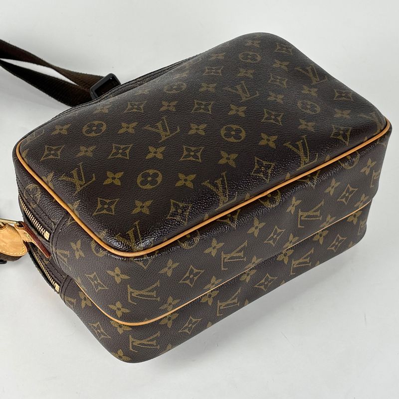 Louis Vuitton Reporter PM Crossbody Shoulder Bag Monogram Brown