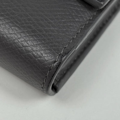 Celine Small Trifold Wallet Compact Leather Gray