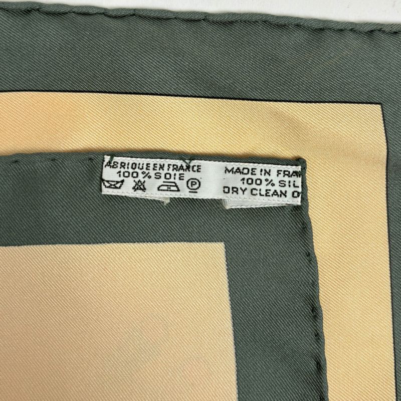 Hermes Carre 90 Parures Des Sables Desert Scarf Silk Green Multicolor