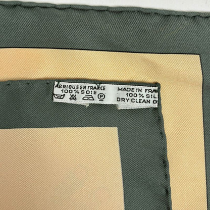 Hermes Carre 90 Parures Des Sables Desert Scarf Silk Green Multicolor