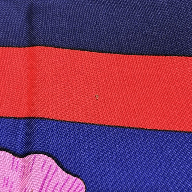 Hermes Carre 90 Cheval Turc Turkish Horse Scarf Silk Navy Multicolor