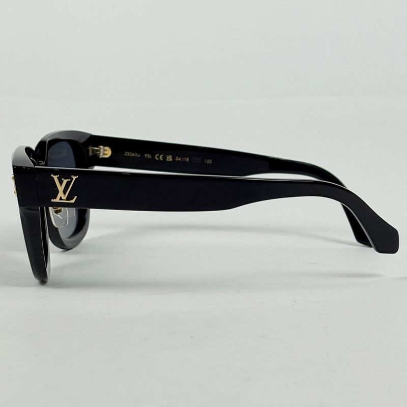 Louis Vuitton LV Confidence Square Eyewear Sunglasses Plastic Black