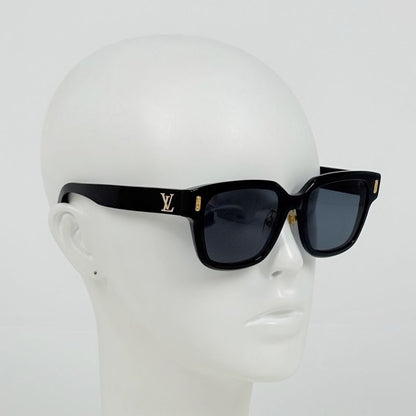 Louis Vuitton LV Confidence Square Eyewear Sunglasses Plastic Black