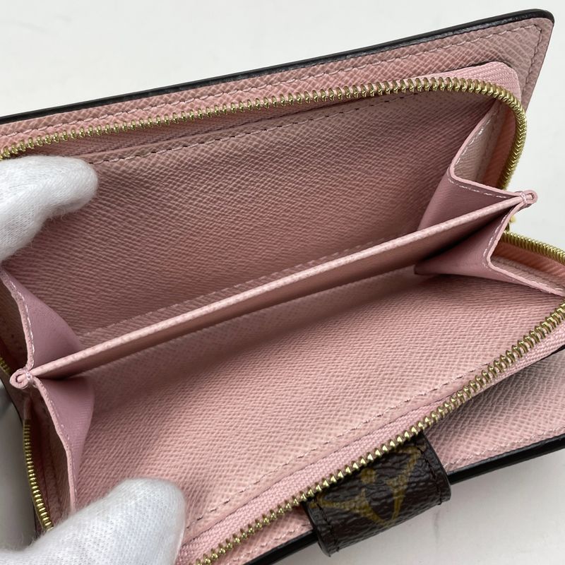 Louis Vuitton Portefeuille Juliette Zip Around Bifold Wallet Monogram Brown