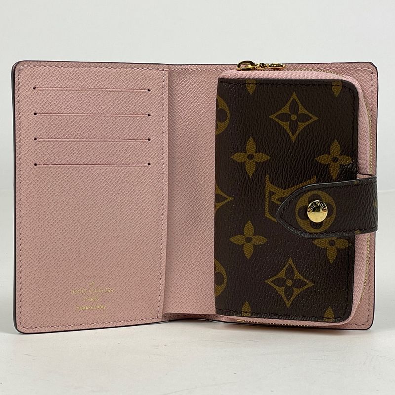 Louis Vuitton Portefeuille Juliette Zip Around Bifold Wallet Monogram Brown