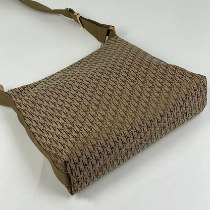 Dior Trotter Pattern Shoulder Bag Crossbody Canvas Brown