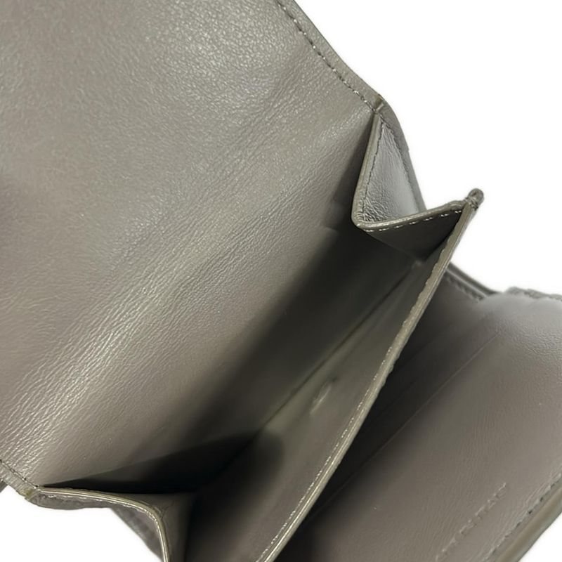 Celine Trifold Wallet Small Gray Beige