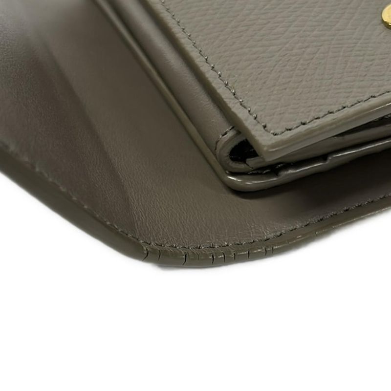 Celine Trifold Wallet Small Gray Beige