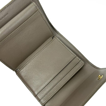 Celine Trifold Wallet Small Gray Beige