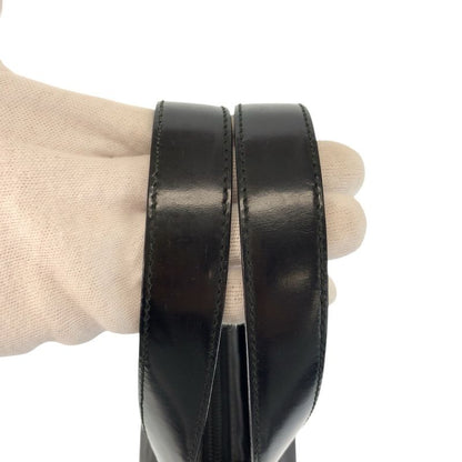 Prada Tessuto Black Silver Nylon Leather Handbag