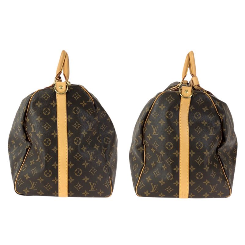 Louis Vuitton Monogram Keepall Bandouliere 60 2-Way Brown Gold Boston Bag
