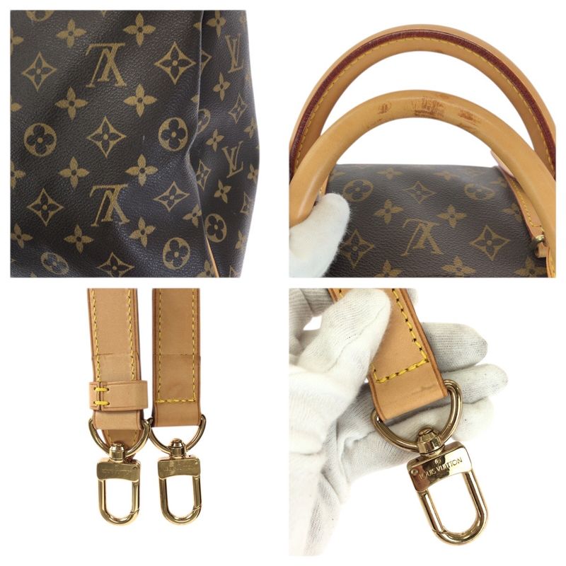 Louis Vuitton Monogram Keepall Bandouliere 60 2-Way Brown Gold Boston Bag