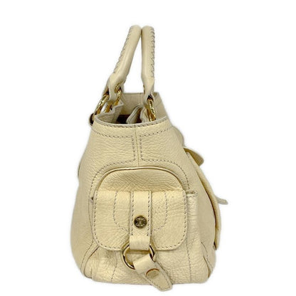 Celine Handbag Boogie Bag Ivory Leather