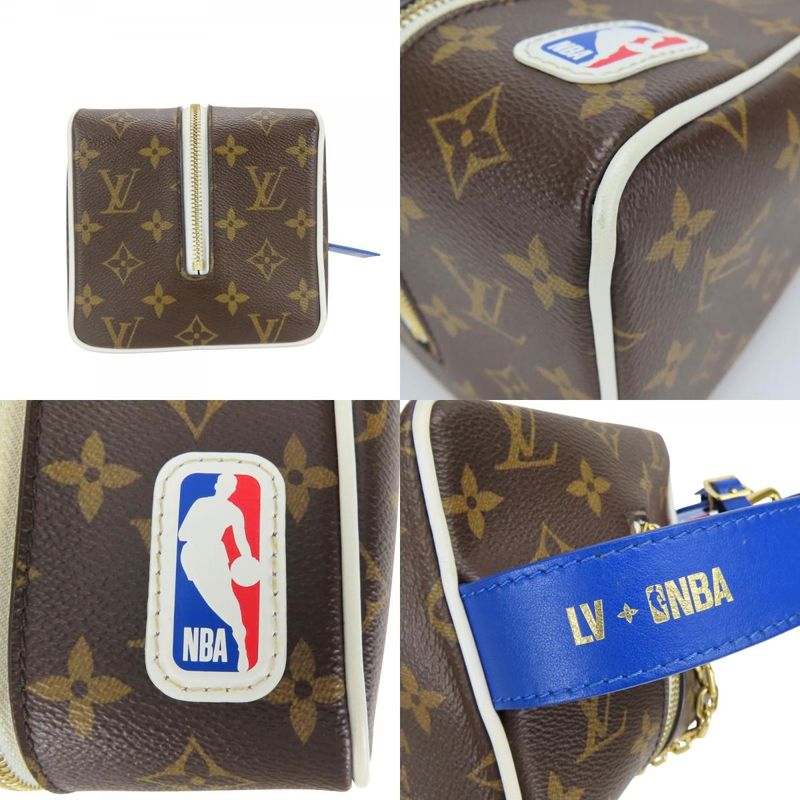 Louis Vuitton Handbag Nba Drop Kit Monogram Brown Blue Nba Collaboration Initial