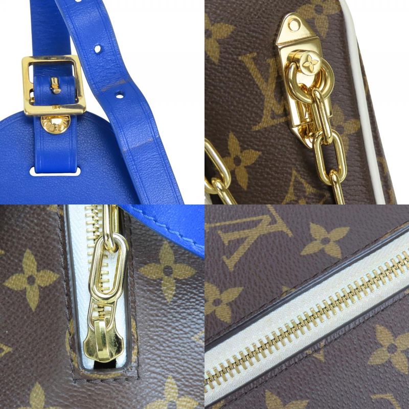 Louis Vuitton Handbag Nba Drop Kit Monogram Brown Blue Nba Collaboration Initial