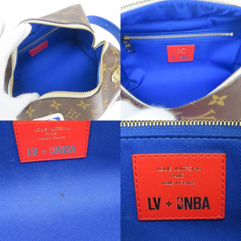 Louis Vuitton Handbag Nba Drop Kit Monogram Brown Blue Nba Collaboration Initial