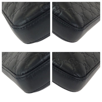 Guccissima Black Silver Leather Shoulder Bag