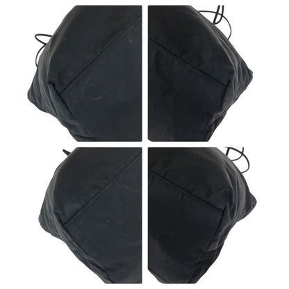 Prada Tessuto Black Silver Nylon Tote Shoulder Bag
