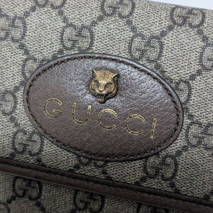 Gucci GG Supreme Neo Vintage Taiga Head Belt Bag Waist Pouch Brown