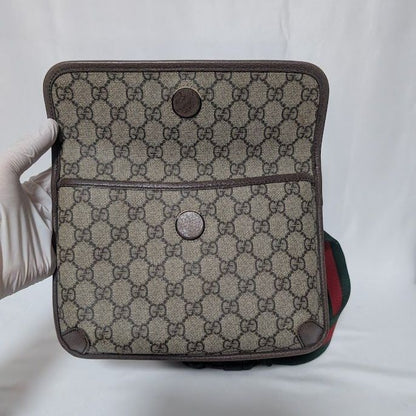 Gucci GG Supreme Neo Vintage Taiga Head Belt Bag Waist Pouch Brown