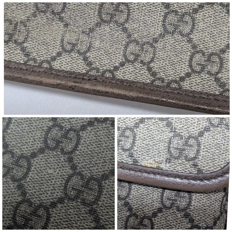Gucci GG Supreme Neo Vintage Taiga Head Belt Bag Waist Pouch Brown