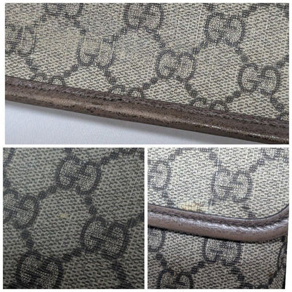 Gucci GG Supreme Neo Vintage Taiga Head Belt Bag Waist Pouch Brown