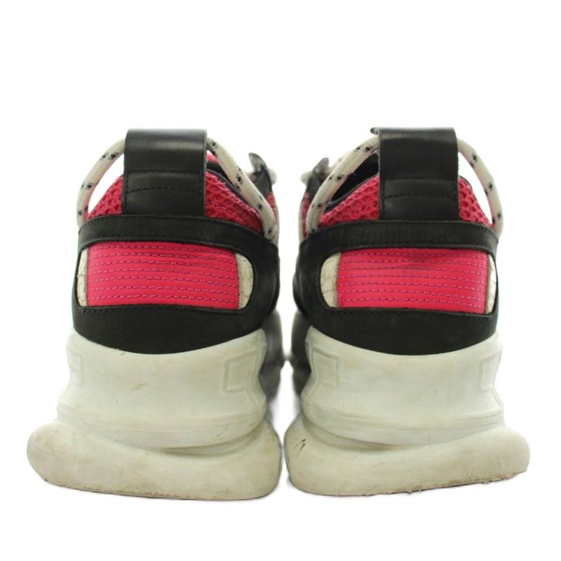 Versace Chain Reaction Sneakers Shoes Thick Sole 36 Multicolor Pink Black White