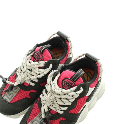 Versace Chain Reaction Sneakers Shoes Thick Sole 36 Multicolor Pink Black White