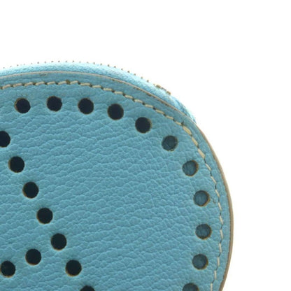 Hermes Evelyne Coin Purse Leather Light Blue
