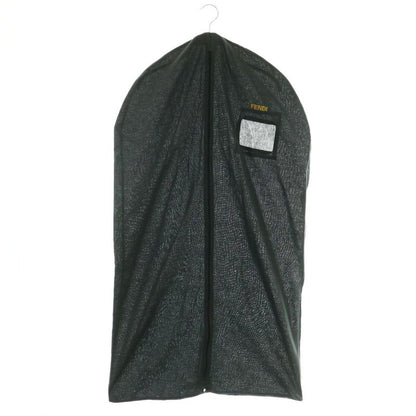 Fendi Coat Outer Fur 38 Navy Black