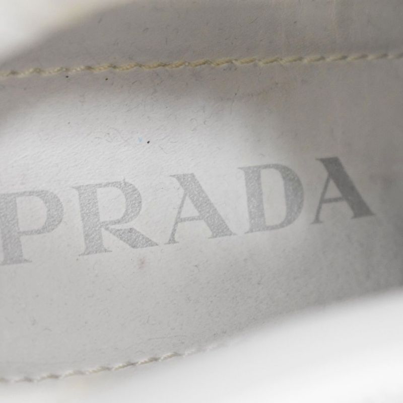 Prada Side Goab Short Boots 36 White
