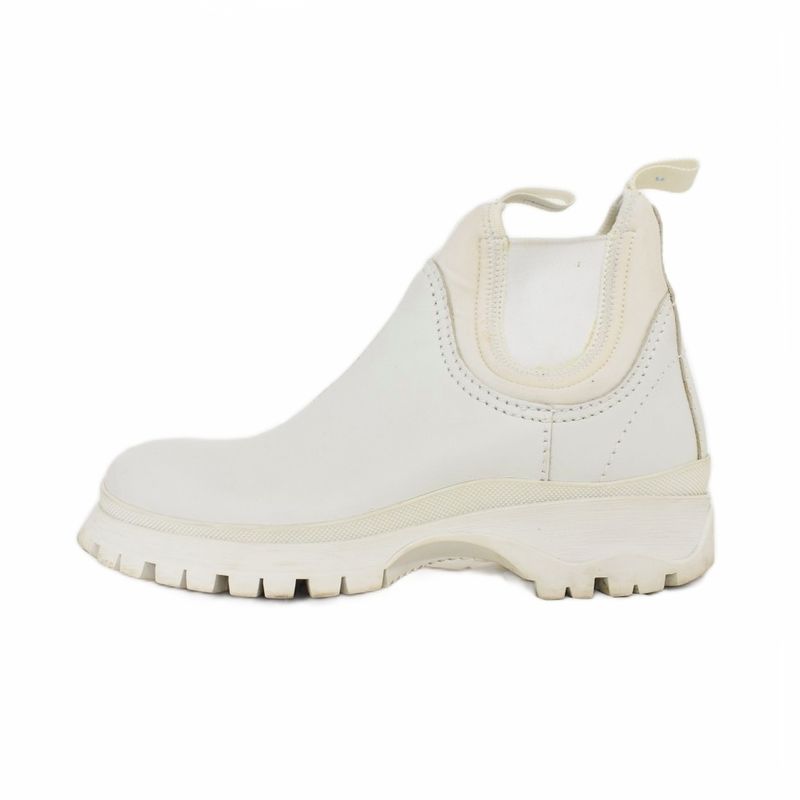 Prada Side Goab Short Boots 36 White