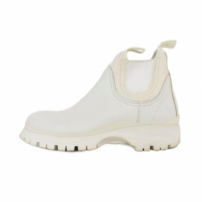 Prada Side Goab Short Boots 36 White