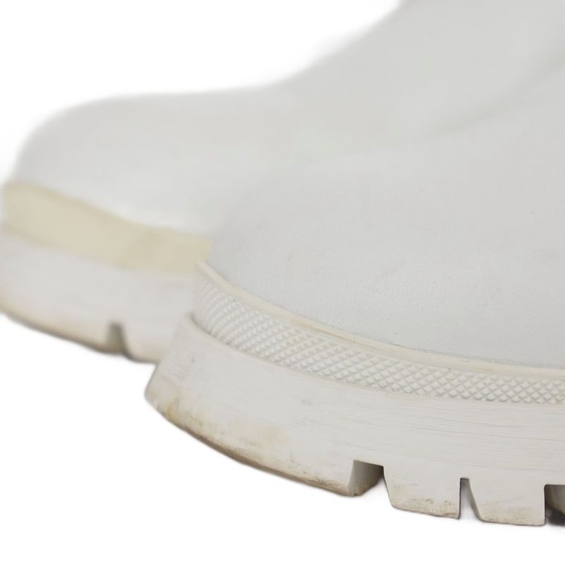 Prada Side Goab Short Boots 36 White