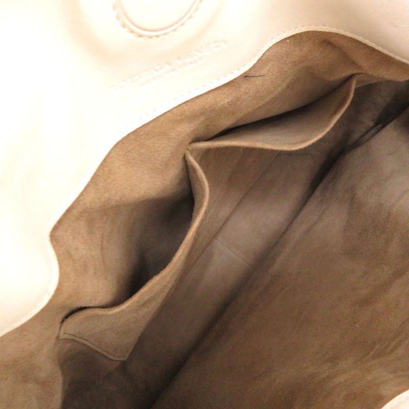 Bottega Veneta Intrecciato Mist Mink Snakeskin White Tote