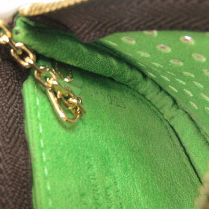 Louis Vuitton Pochette Cles Monogram Perfaux Green Coin Case Wallet